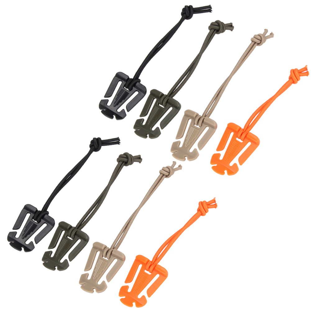 2Pcs/lot Molle Bapa Carabiner EDC Tool Elastic Rope Weing Bule