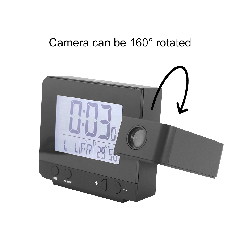 Đồng Hồ Báo Thức Led Screen USB Charging Alarm Clock Digital Led Projector Projection Weather Station Calendar Snooze