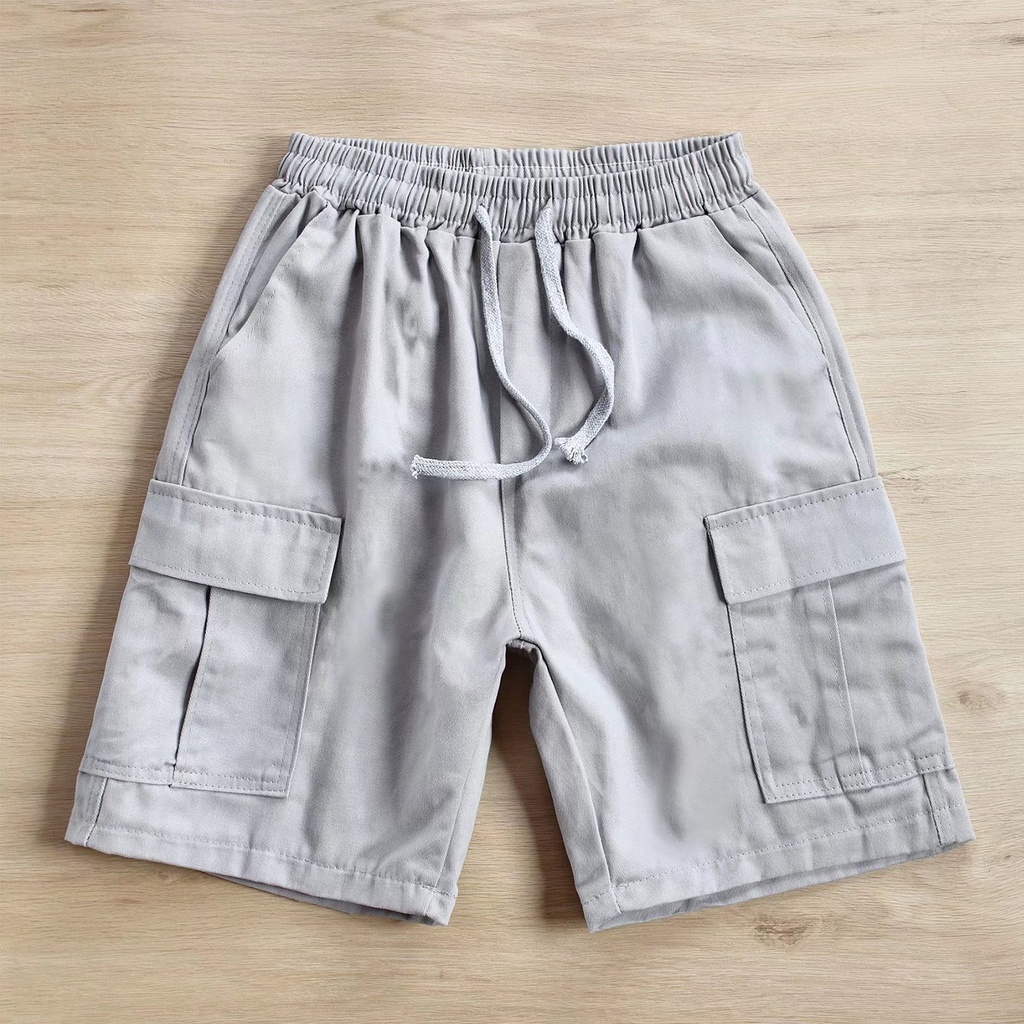 Quần Short Dáng Rộng Nhiều Túi Thoải Mái Phong Cách Hàn Quốc Thời Trang Cho Nam Size M-3XL