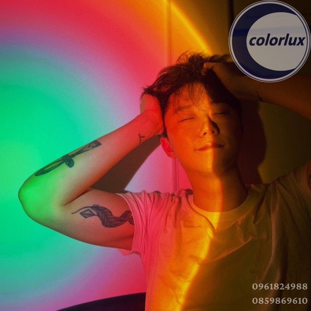 Đèn Hoàng Hôn Sunset Lights Colorlux Hỗ Trợ Quay Tiktok, Livestream, Trang Trí Phòng, Chụp Ảnh Công Suất 10W - 3W