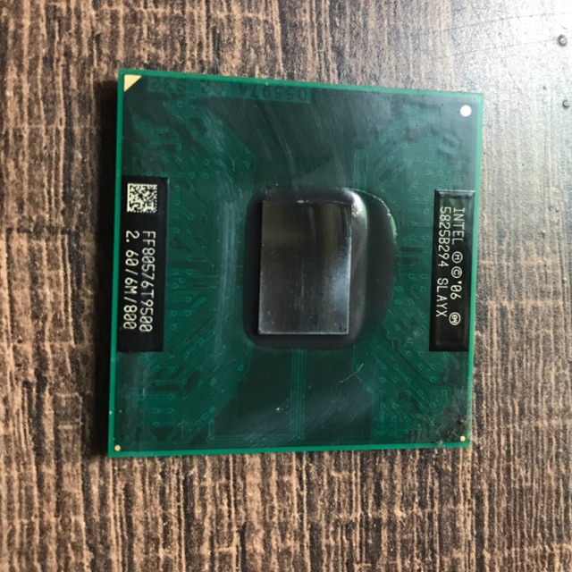 Bộ xử lý Intel CPU Core 2 Duo T9500 6M bộ nhớ đệm, 2,60 GHz, 800 MHz FSB