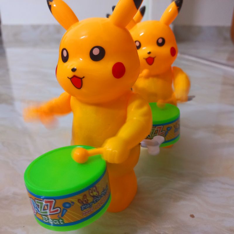 Đồ chơi cho bé gõ trống vặn cót vui nhộn dàn đồng diễn gõ trống