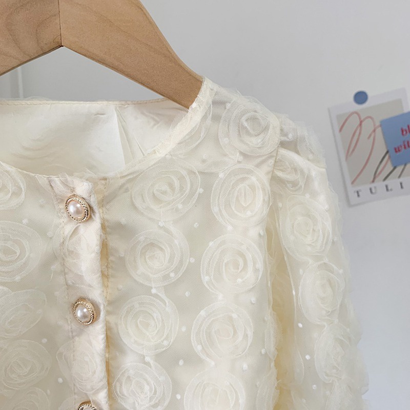 Áo Khoác Cardigan Cổ Tròn Màu Sắc Ngọt Ngào Thân Thiện Với Da Thoáng Khí Thời Trang Xuân Thu Cho Bé Gái 0-3 Tuổi