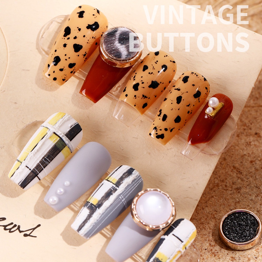 [Hàng mới về] Set 10 phụ kiện hợp kim 3D trang trí móng nghệ thuật dành cho nữ