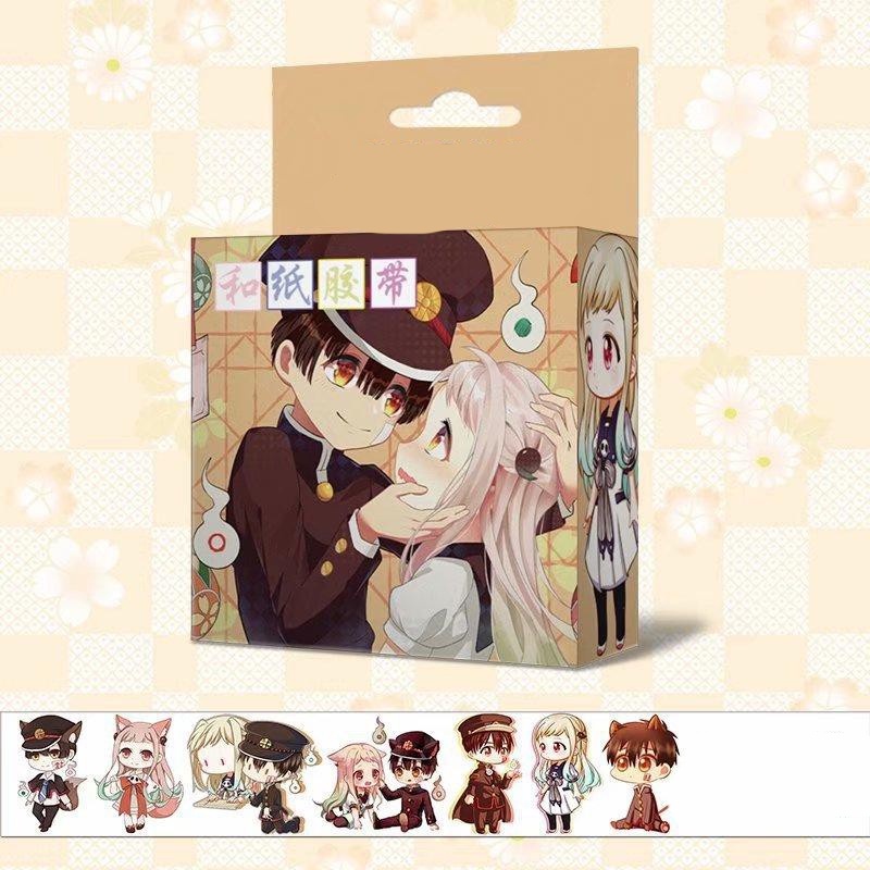 (không hộp) Băng dính Jibaku Shounen Hanako-kun Ác quỷ trong nhà xí washi tape trang trí hoạ tiết in hình anime chibi