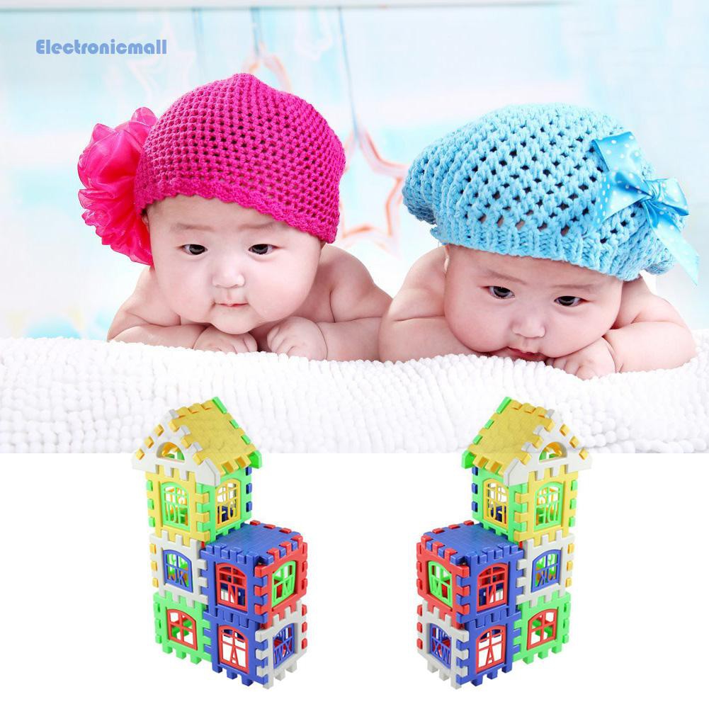 Set 24 miếng xếp hình chơi xây nhà cho bé