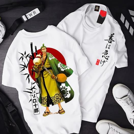 Áo OnePiece ZORO ATT-03, Áo thun Anime Manga One Piece Monkey D. Luffy Unisex Nam Nữ