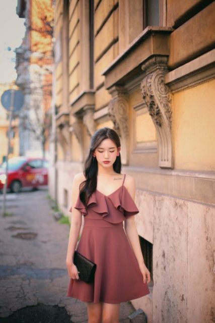 [Mã BMBAU50 giảm 50K đơn 150K] Zerasy - Đầm dây phối bèo mặc được 2 kiểu | BigBuy360 - bigbuy360.vn