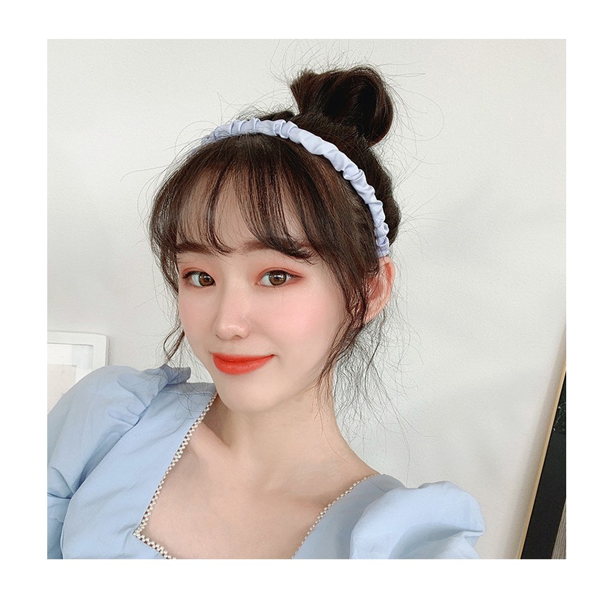 Bờm Cài Tóc Vải Nhún 🎀 Hàng Quảng Châu 🎀 Xược Tóc Khi Rửa Mặt Hoặc Đi Chơi