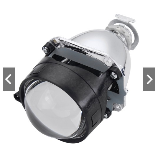 Bộ 2 đèn 2.5 HID Bi-Xenon cho xe hơi ô tô gương cầu thấu kính cắt sáng chống chói lóa bóng H1 chóa h4 H7