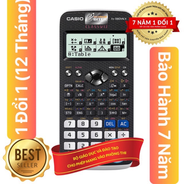 MÁY TÍNH Casio FX 580VNX (Bảo Hành 07Năm) Casio 580VN X