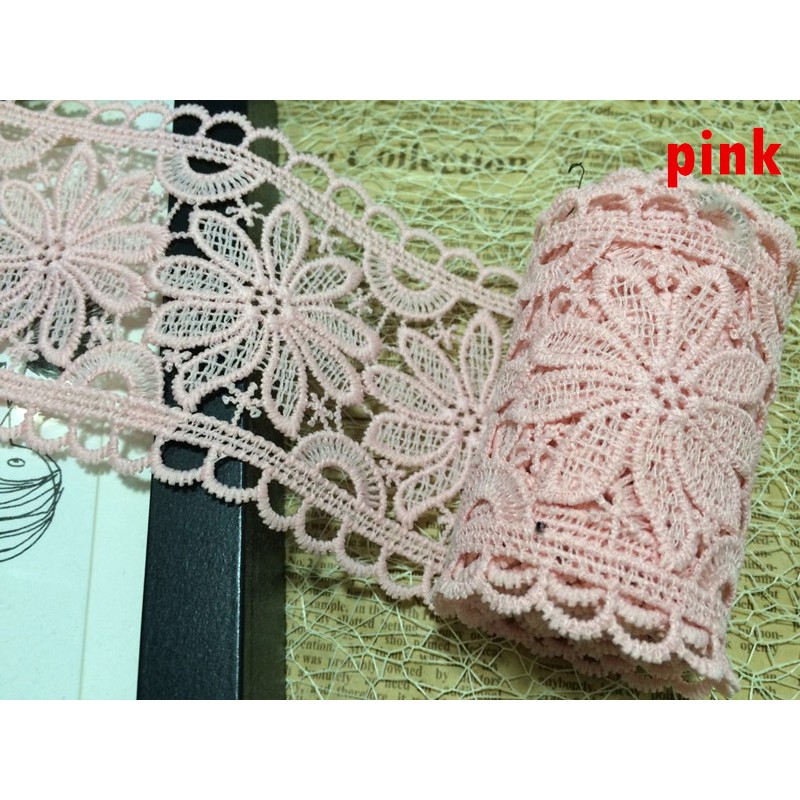 Cuộn Dây Ren Cotton Nhiều Màu Sắc Dùng Làm Đồ Thủ Công