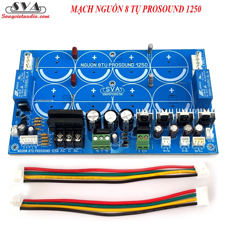 MẠCH NGUỒN 8 TỤ PROSOUND 1250 - NEW 2022 ĐẦY ĐỦ NGUỒN PHỤ, CHỐNG NHIỄU TỐT