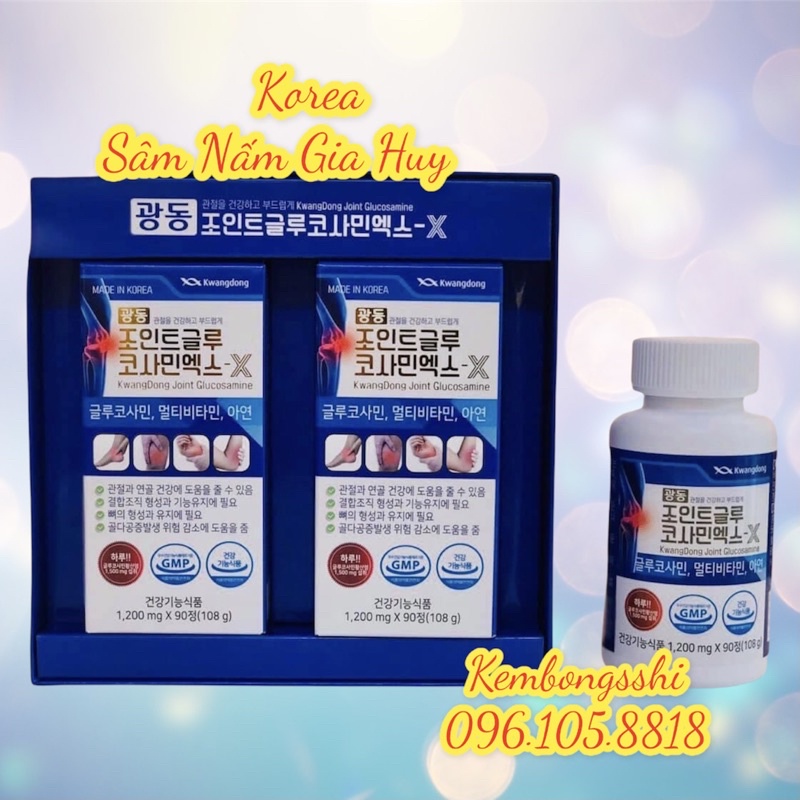 [HÀNG MỚI VỀ] Viên Uống Bổ Khớp Glucosamin KWANGDONG Hàn Quốc Hộp 120 Viên CAO CẤP