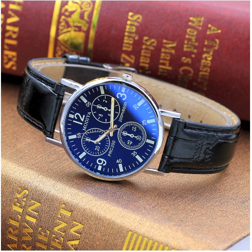 Đồng hồ thời trang unisex MODIYA dây da giả 3 kim | BigBuy360 - bigbuy360.vn