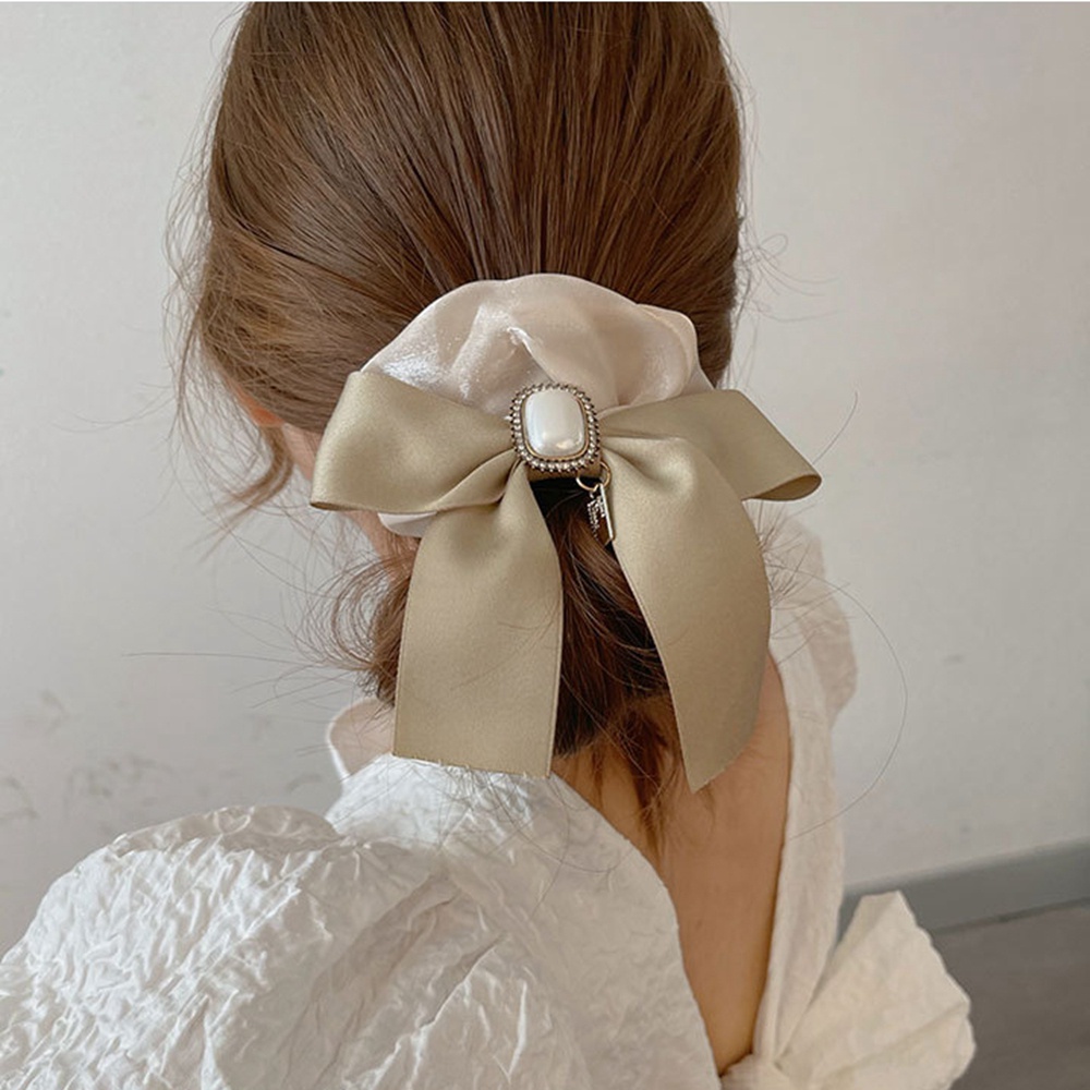 Dây Buộc Tóc Vải Ruy Băng Co Giãn Thắt Nơ Nhiều Màu Sắc Có Thể Điều Chỉnh Phong Cách Hàn Quốc Cho Nữ