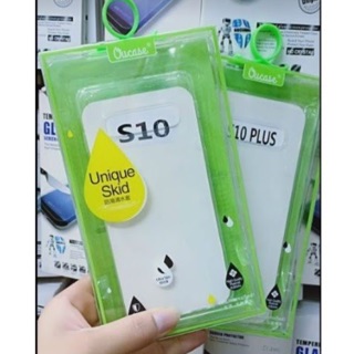 Ốp lưng dẻo trong suốt OUcase chống ố vàng cho sam sung S10/S10plus