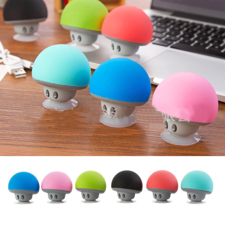 Loa Nấm Bluetooth Mini Không Thấm Nước Nhỏ Gọn Có Chân Hút Silicone Để Bàn Loa Nghe Nhạc Chất Lượng Cao - BENTEX