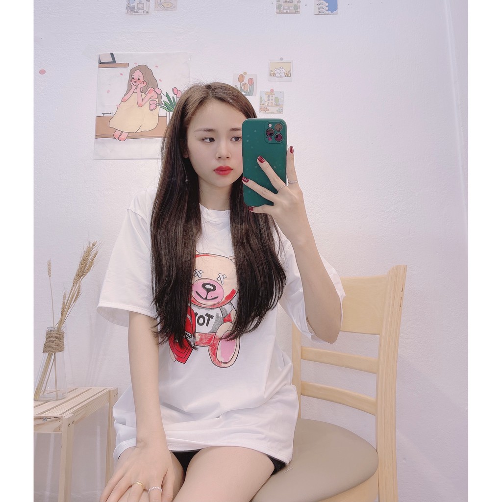 Áo Phông Nữ, Áo Thun Unisex 100% Cotton Hàng Qc Full Túi Zip | BigBuy360 - bigbuy360.vn