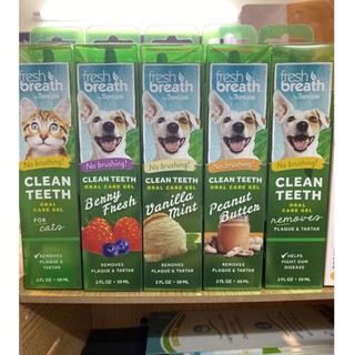 Tropiclean fresh breath oral gel làm sạch răng miệng cho chó