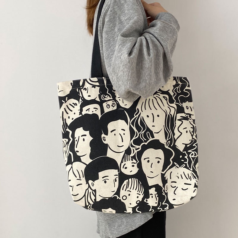 Túi Xách canvas Cỡ Lớn Thời Trang Hàn Quốc