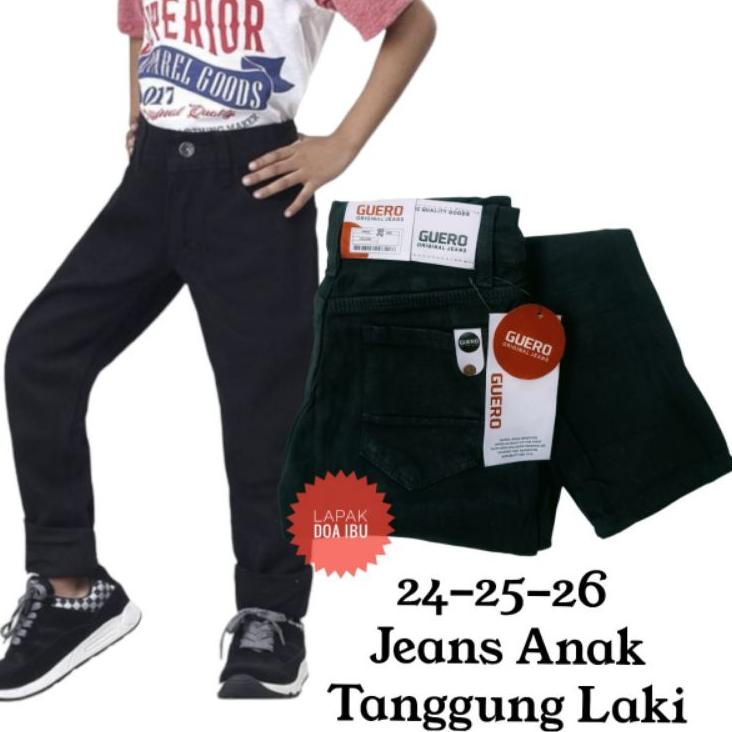 Giá tình bạn ✡ Quần Jean Dài Dáng Ôm Co Giãn Tốt Thiết Kế Màu Xanh Dương/Đen/Xanh Dương Thời Trang Cho Bé Size 24 25 26 12 13 14 15 Tuổi