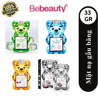 Bộ Mặt Nạ Gấu Băng SNP Ice Bear Mask 33ml Nhiều Lựa Chọn