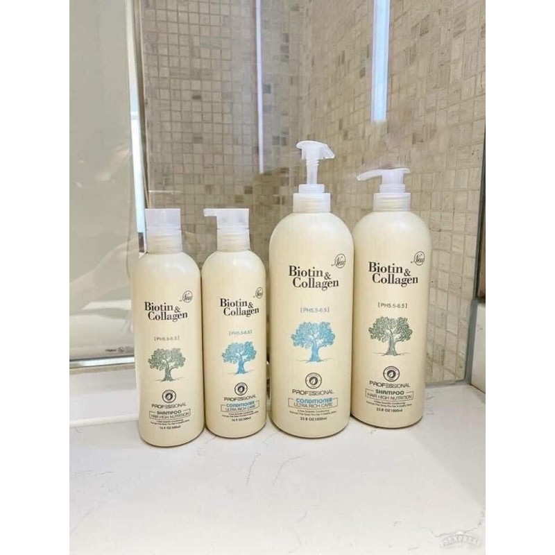 ❌FREE SHIP❌ Cặp dầu gội, dầu xả Biotin collagen trắng - phục hồi tóc hư tổn | BigBuy360 - bigbuy360.vn