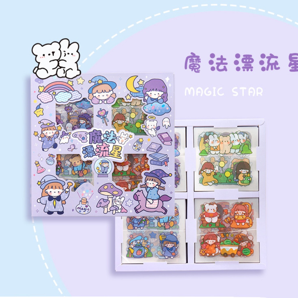 Bộ Sticket dán sổ sách/ notebook / decor bình nước siêu cute nhiều mẫu giá rẻ