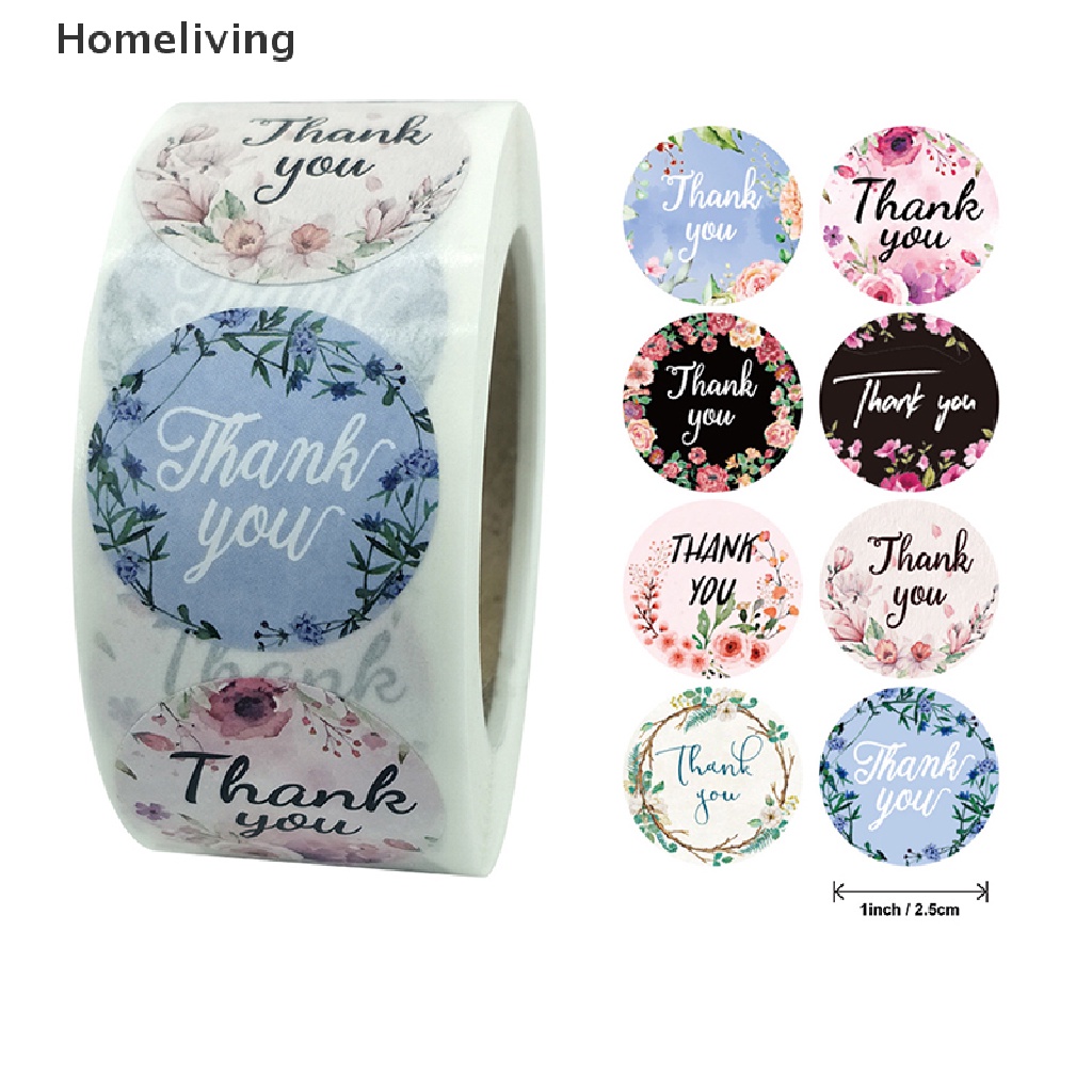 Cuộn 500 Nhãn Dán Thank You Cho Đồ Dùng Văn Phòng Phẩm Gq Mới