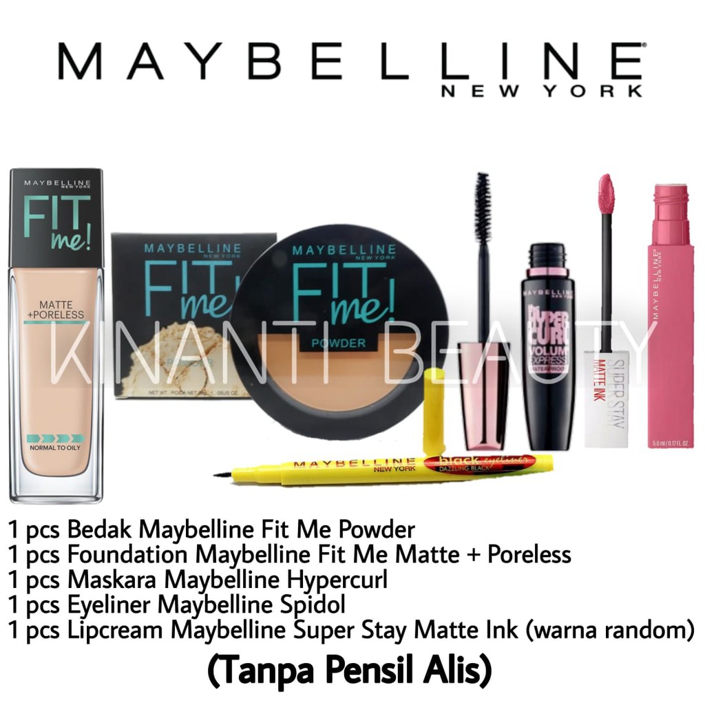 (hàng Mới Về) Hộp Phấn Mắt Maybelline 5 Trong 1 Cho Nữ