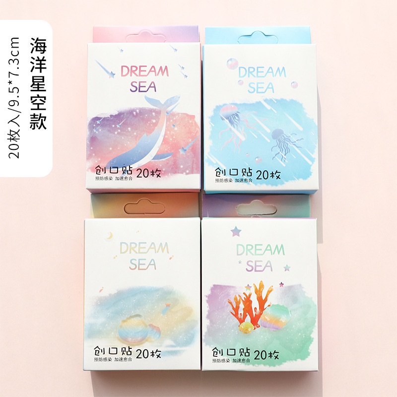 HỘP 20 MIẾNG Băng keo cá nhân urgo cute dễ thương hàn quốc chống nước hoạt hình