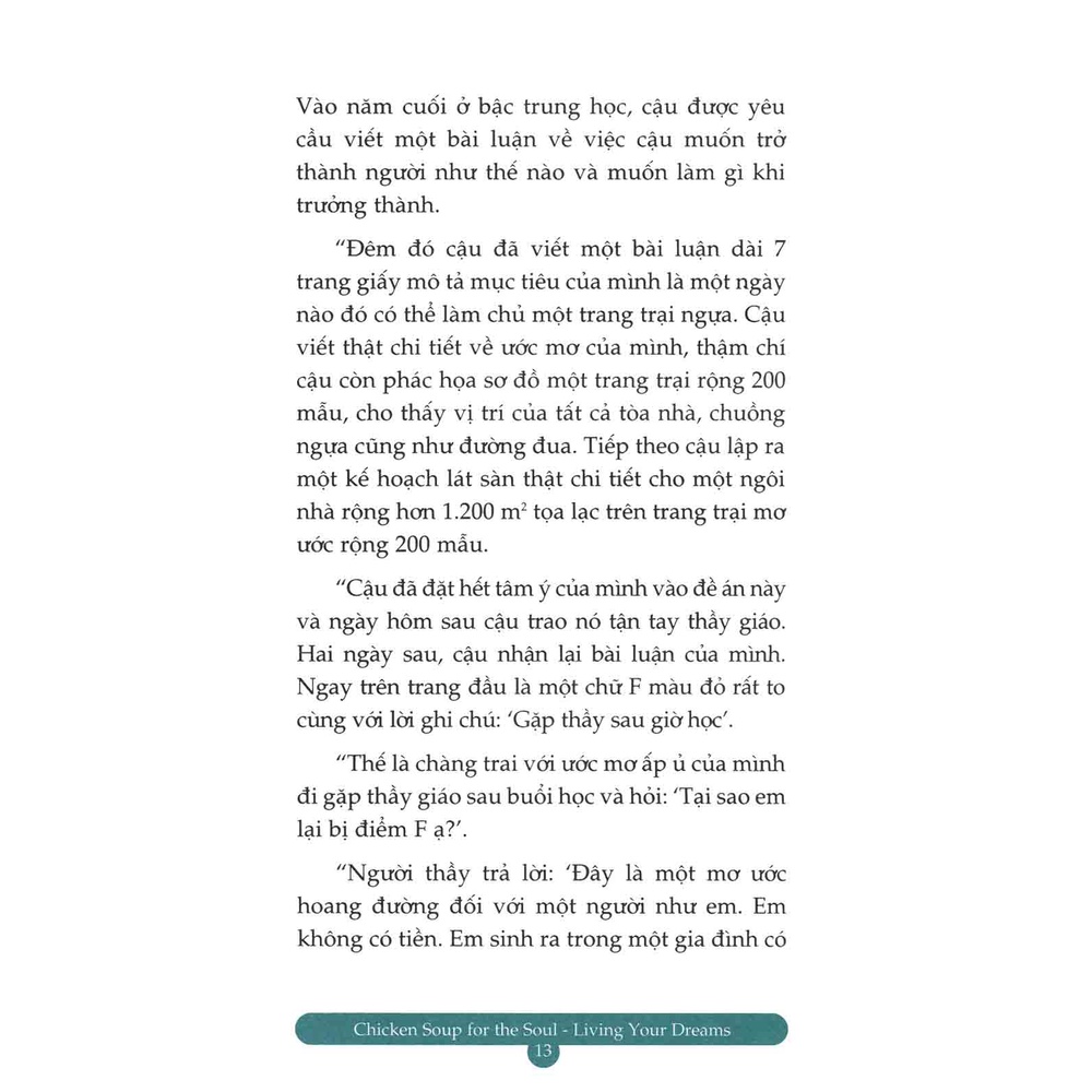Sách - Hạt Giống Tâm Hồn - Chicken Soup For The Soul - Sống Với Ước Mơ