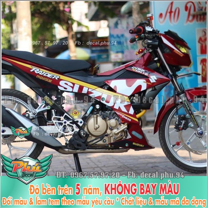 Tem rời Raider Đỏ Trắng (X) -1