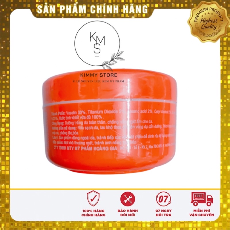 lẻ hộp 200g kem bông hồng hoàng gia đỏ tròn