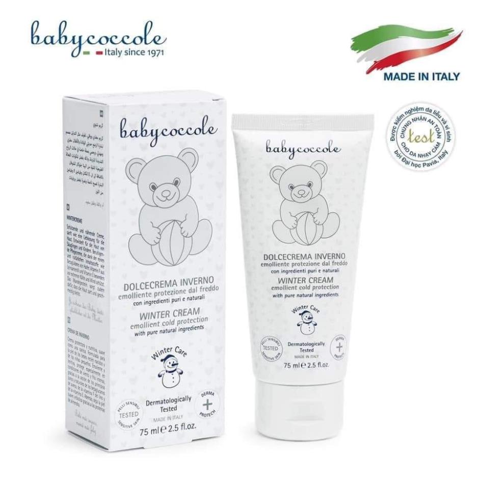 Kem giữ ấm từ sáp ong và vitamin Babycoccole 75ml 0M+ cho bé