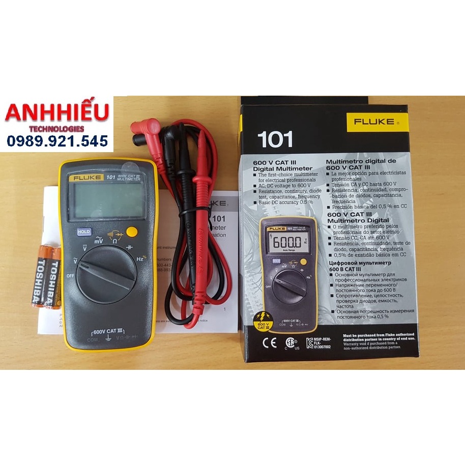 Fluke-101 dây Taiwan Đồng hồ vạn năng Fluke 101