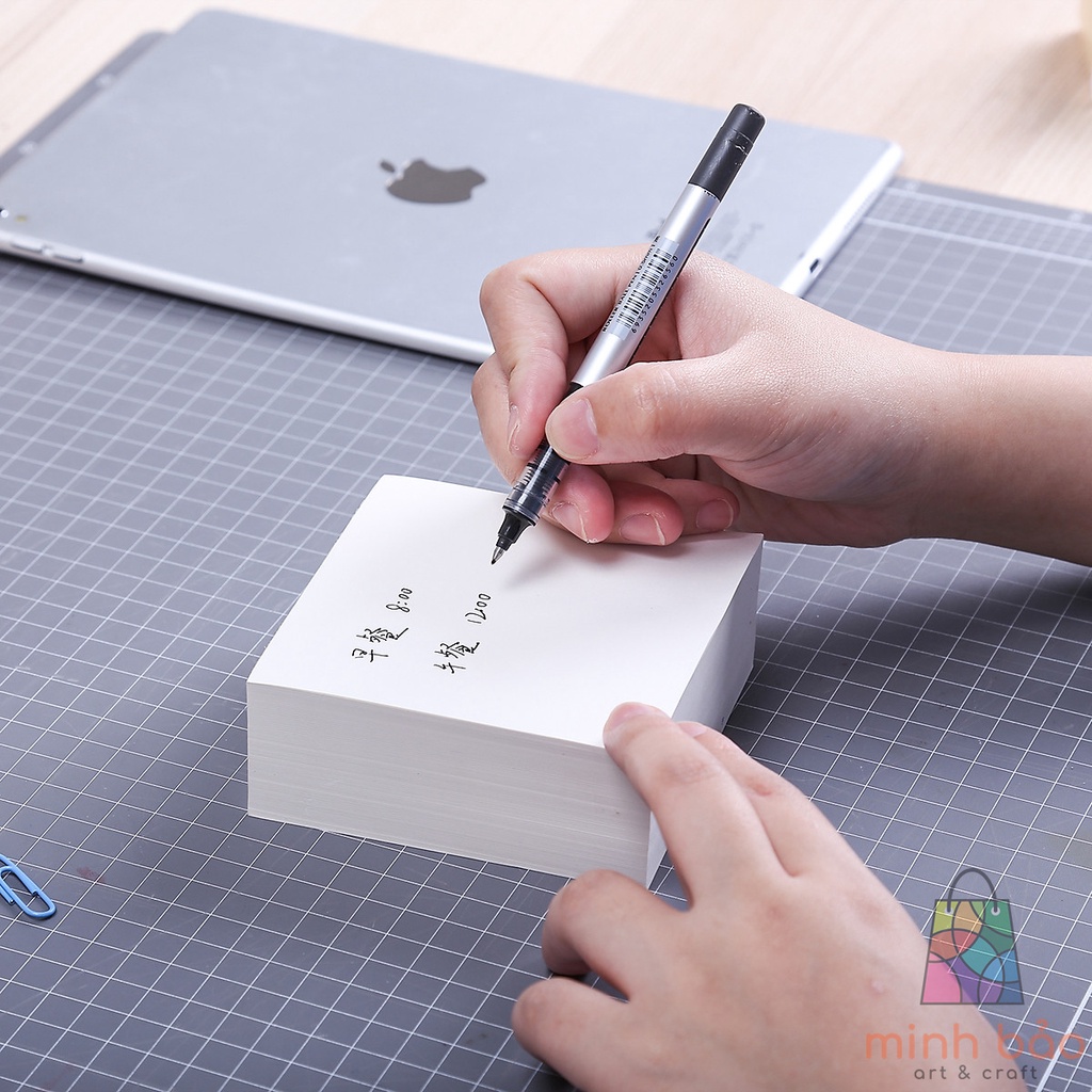GIẤY NHẮN STICKY NOTE DELI 98X98MM - 400 TỜ - MÀU TRẮNG/NÂU - 1 TỆP - 21708/21709