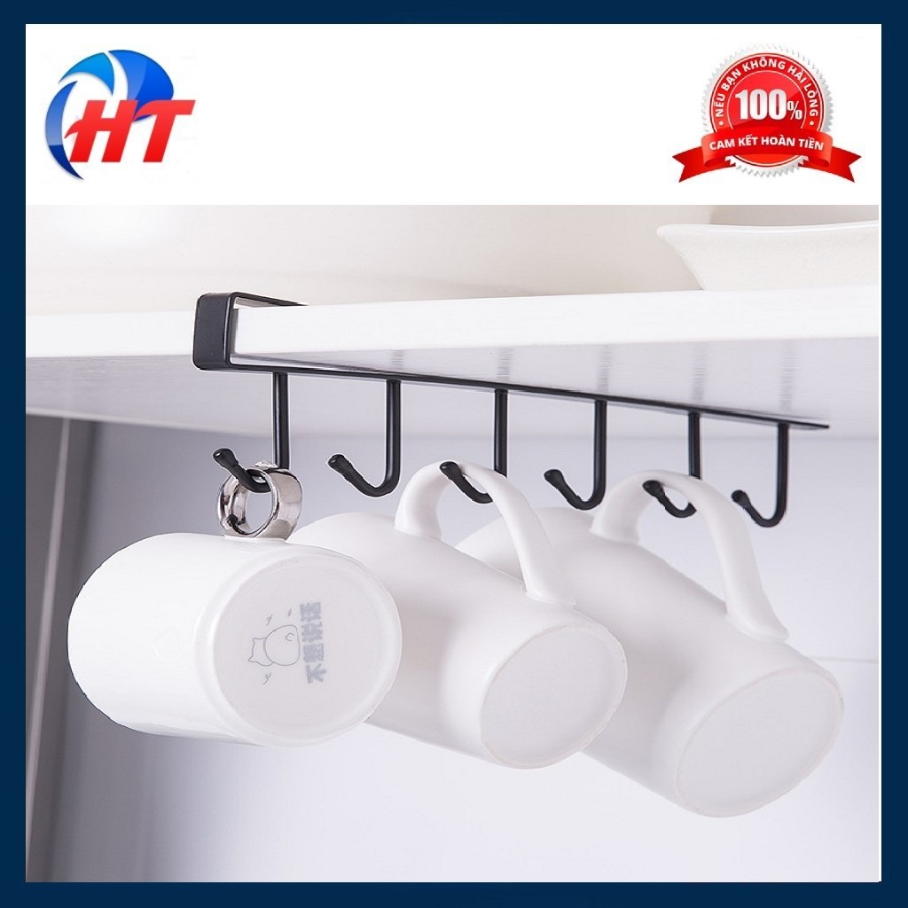 Giá treo 6 móc kẹp tủ tiện dụng