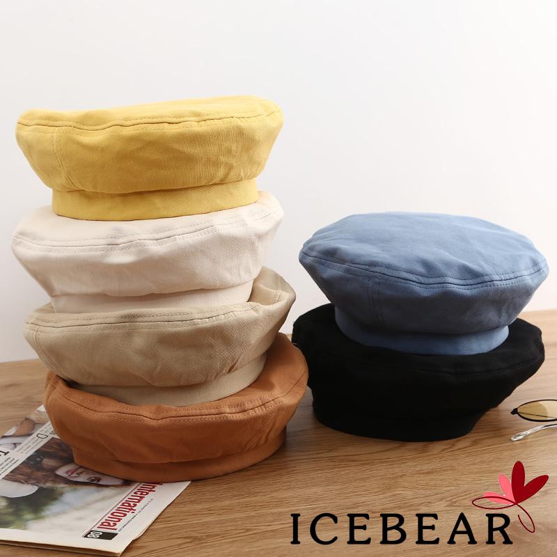 Mũ Beret Màu Trơn Đơn Giản Phong Cách Hàn Quốc Cho Nữ