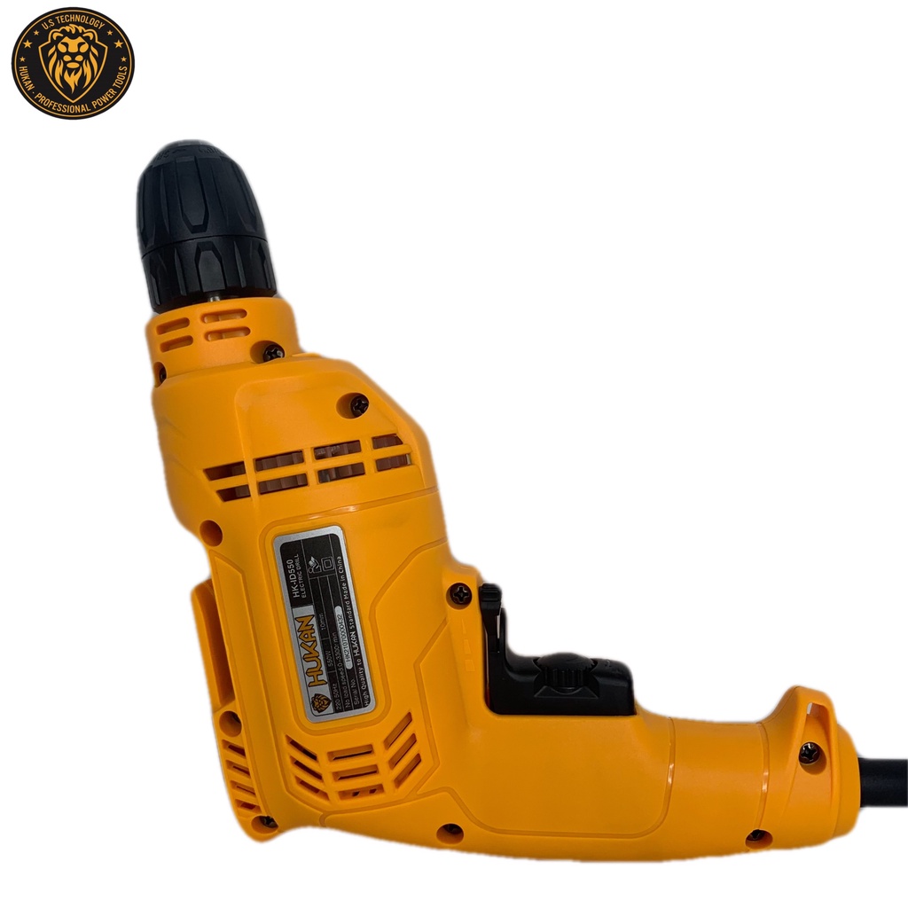 Máy Khoan Điện 10Ly HUKAN ID-550 Có Đảo Chiều, Điều Chỉnh Tốc Độ