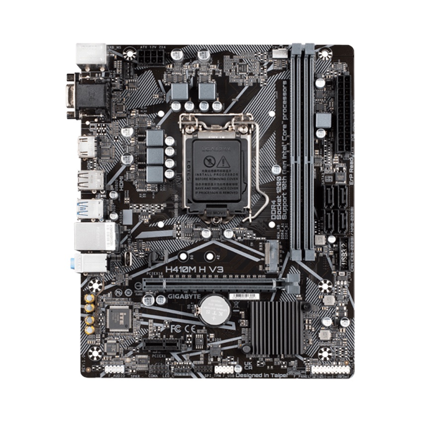 Mainboard Gigabyte H410M-H V3 (Intel H510, Socket 1200, m-ATX, 2 khe Ram DDR4)