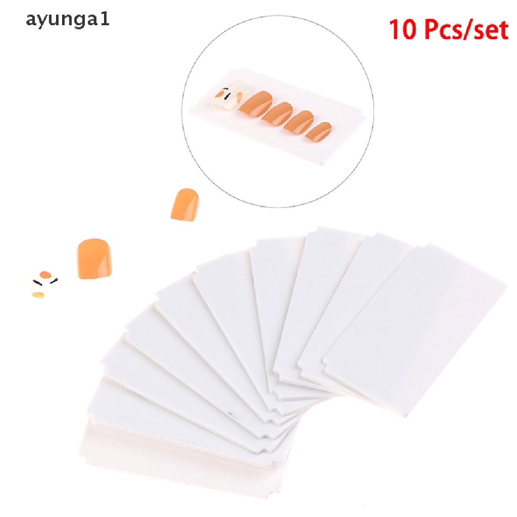 [ayunga1] 10X Fake Nail Display Stand Box Show Holder Plastic Partition Plate Storage Case [new]