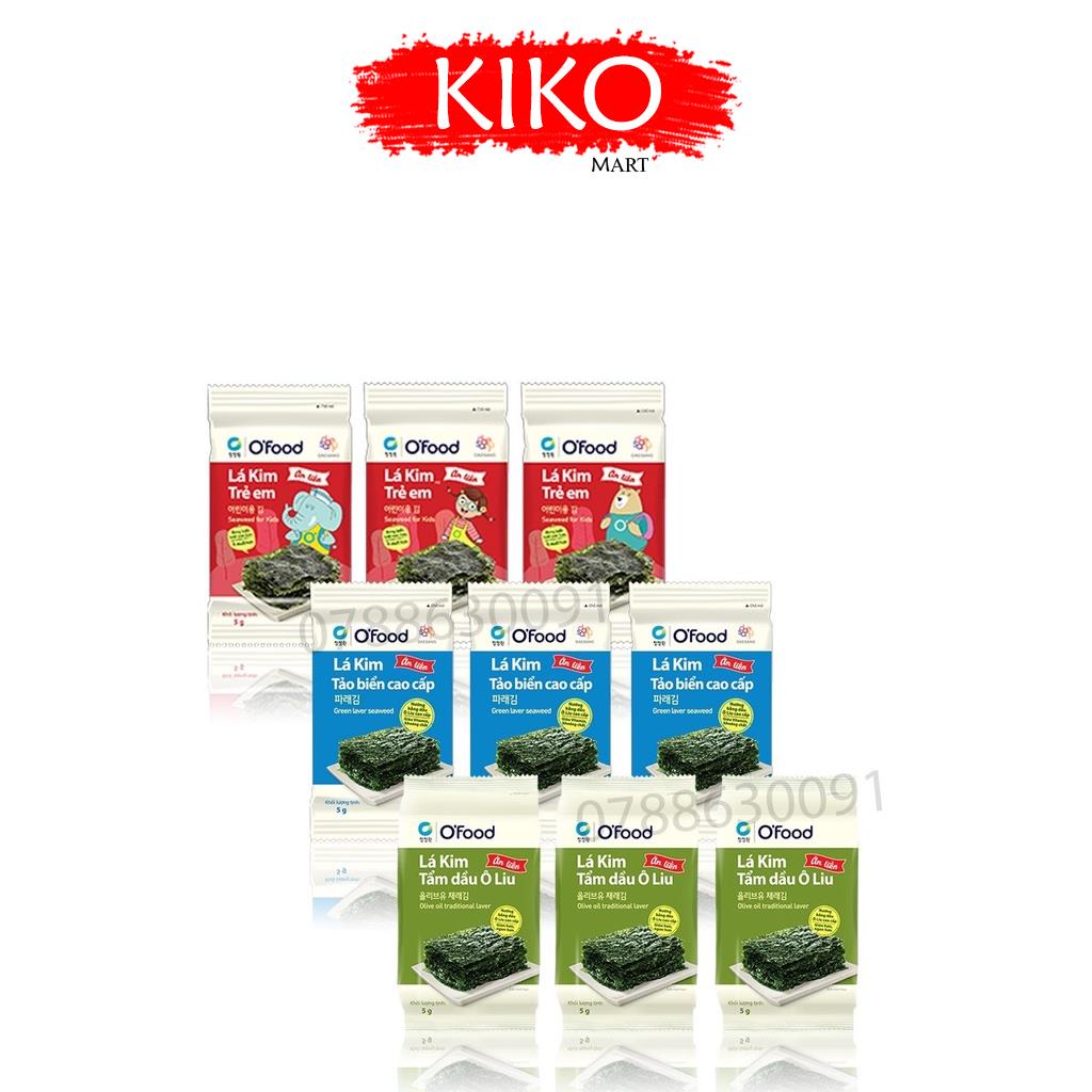 Rong biển / Lá kim Hàn Quốc O'food lốc 3 gói 15g