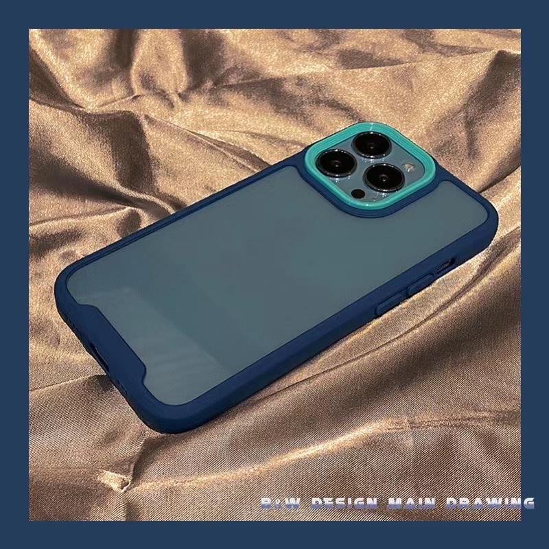 Ốp Điện Thoại Cứng Chống Sốc Màu Macaron Cho iPhone 13 12 11 Pro MAX 7Plus 8Plus X XS MAX XR
