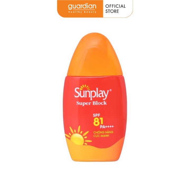 [Mã FMCGMALL -8% đơn 250K] Sữa chống nắng cực mạnh Sunplay Super Block kháng nước tốt SPF 81/PA++++ 30g