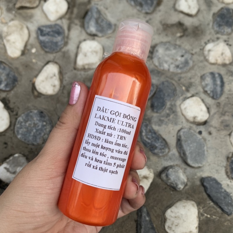 COMBO GỘI HẤP LÀM MỚI MÀU NHUỘM MÀU ĐỒNG LAKME COPPER 100ml/ 30ml