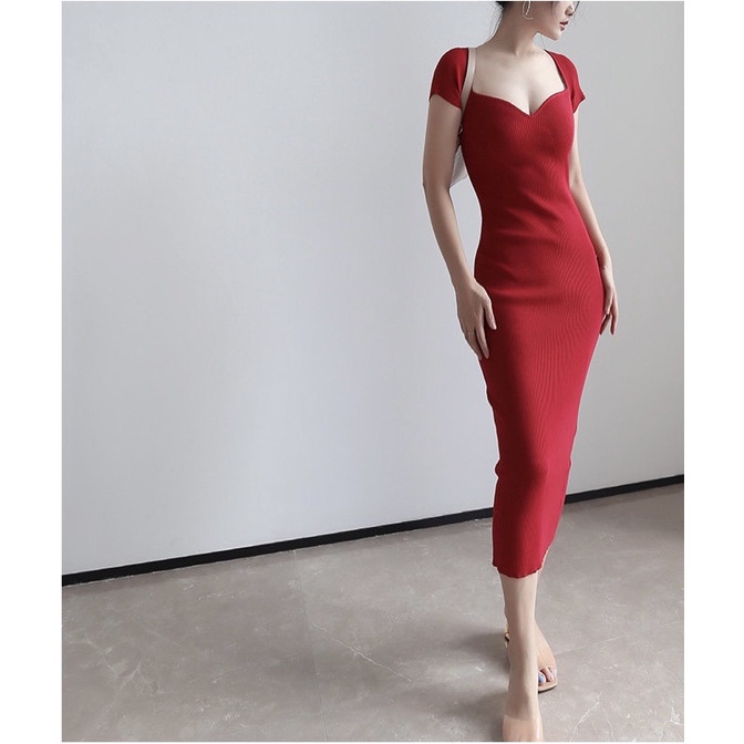 Order 15 ngày- Đầm body len dệt kim #838