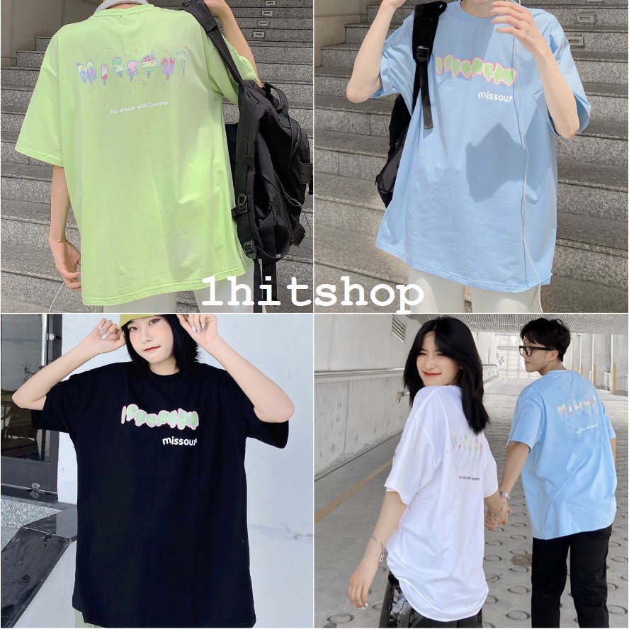 Áo Thun KEM MISS.OUT. Ulzzang Unisex 1hitshop