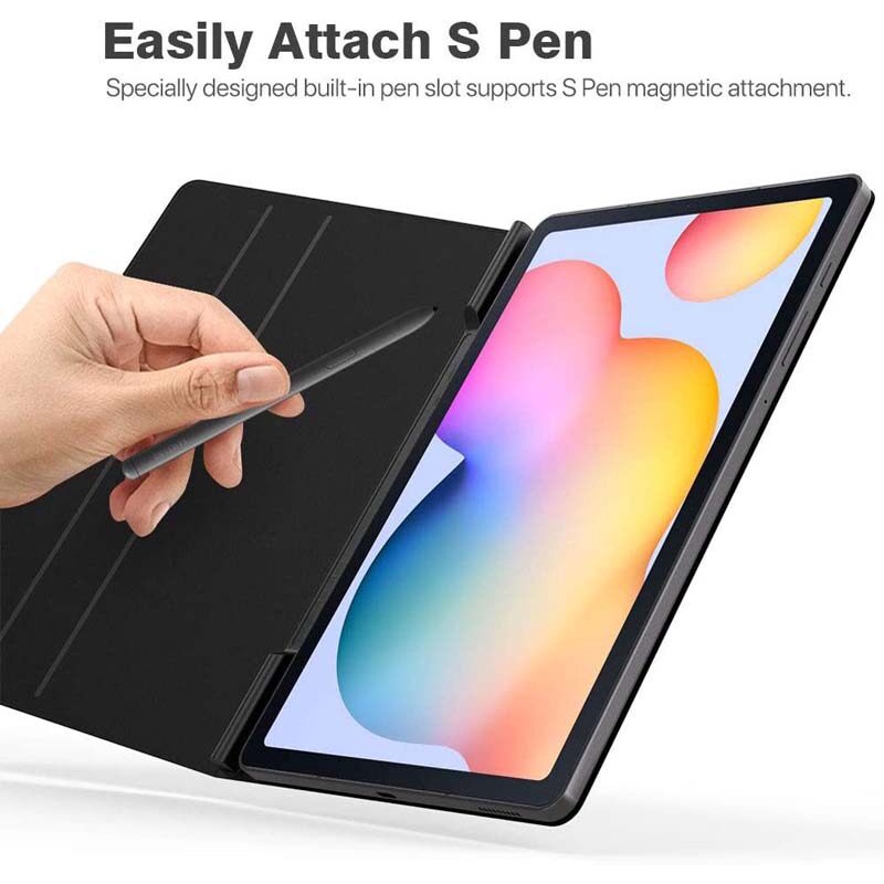 Bao Da Máy Tính Bảng Nắp Lật Nam Châm Siêu Mỏng Cho Samsung Galaxy Tab S6 Lite 10.4 inch 2022 2020  Ốp